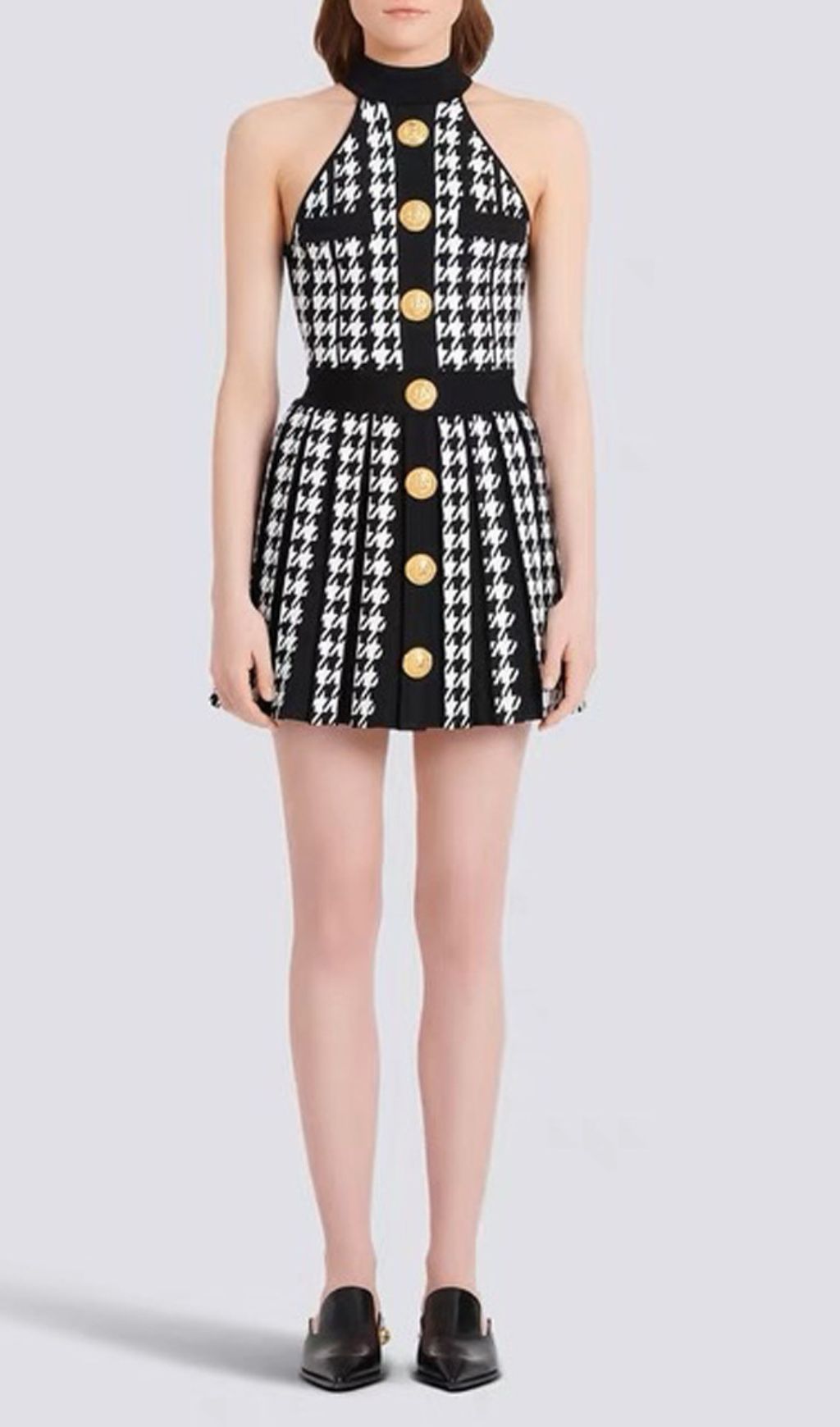 Fusayo Halter Graphic Mini Dress