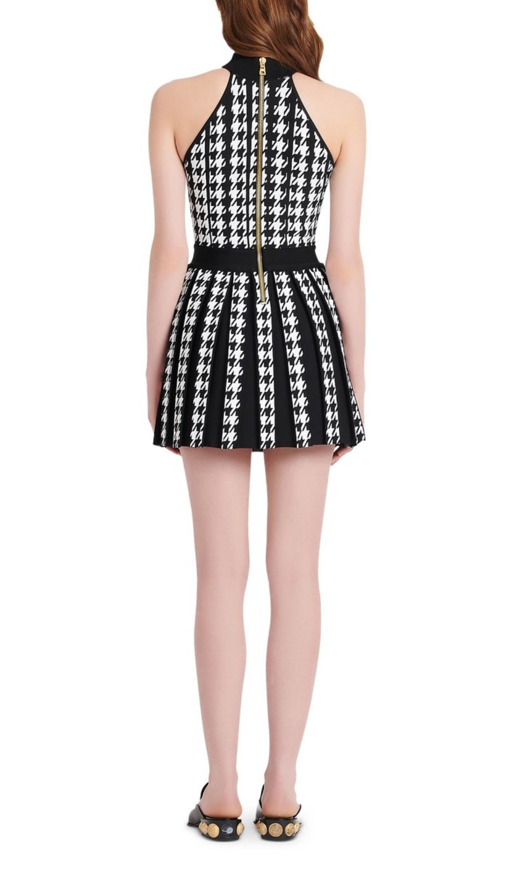 Fusayo Halter Graphic Mini Dress