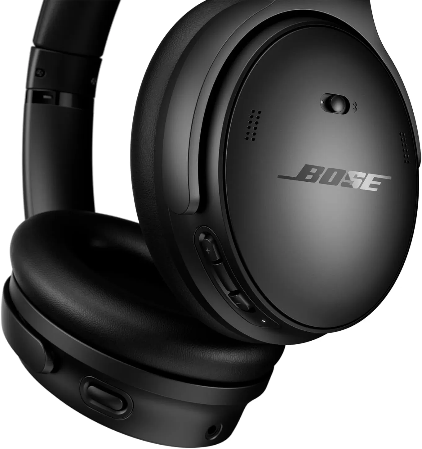 NEW Bose QuietComfort Wireless Noise Cancelling Headphones, Bluetooth Over Ear Headphones with Up To 24 Hours of Battery Life, White Smoke