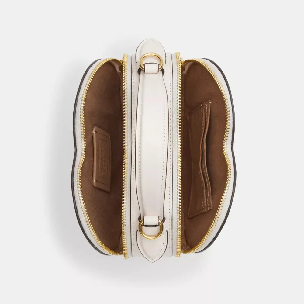 Heart Crossbody In Signature Canvas With Heart Print