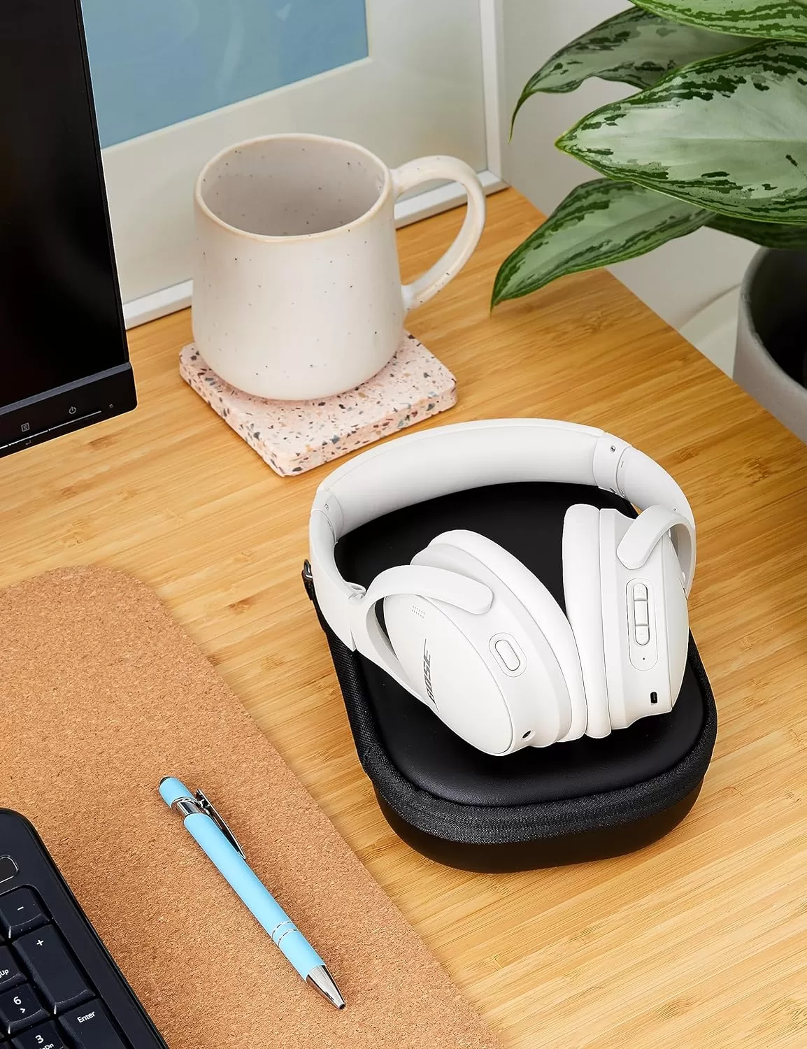 Bose QuietComfort 45 Wireless Bluetooth Noise Cancelling Headphones, Over-Ear Headphones with Microphone, Personalized Noise Cancellation and Sound, Triple Black