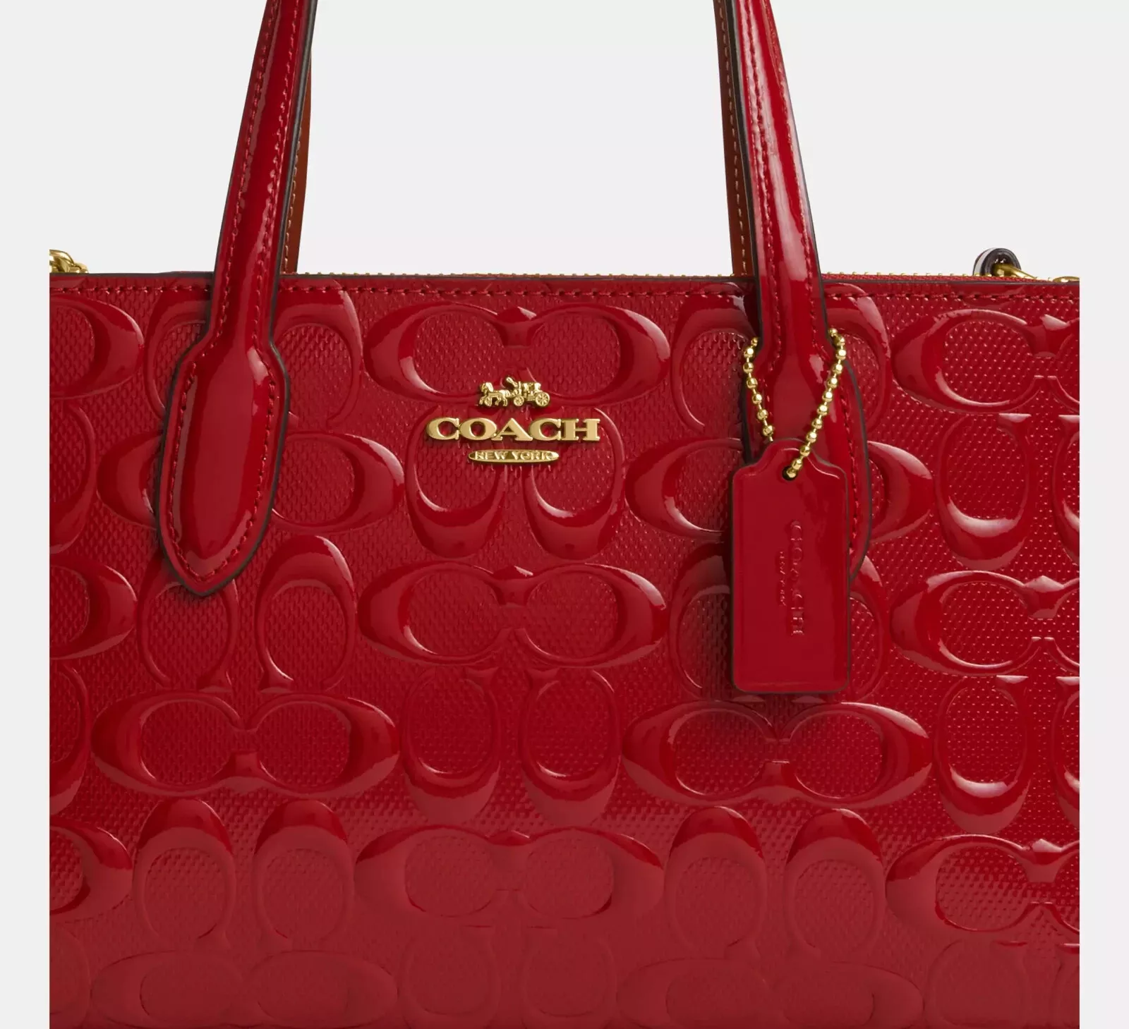 Coach Nina Small Tote Bag In Signature Leather CV400