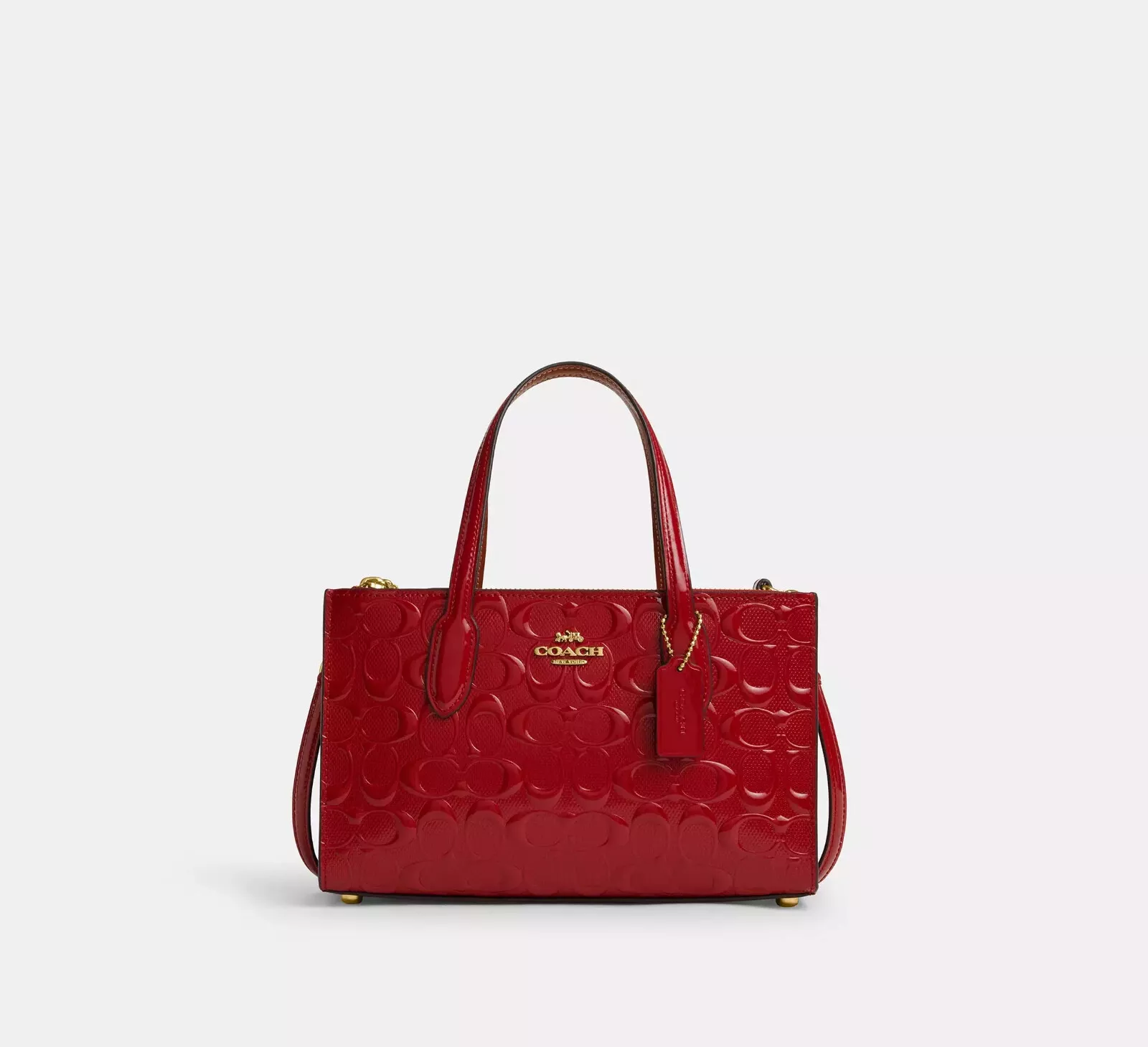 Coach Nina Small Tote Bag In Signature Leather CV400