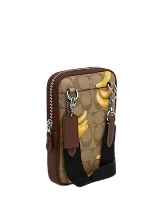 Aden Crossbody In Signature Canvas With Banana Print