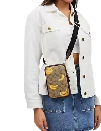 Aden Crossbody In Signature Canvas With Banana Print