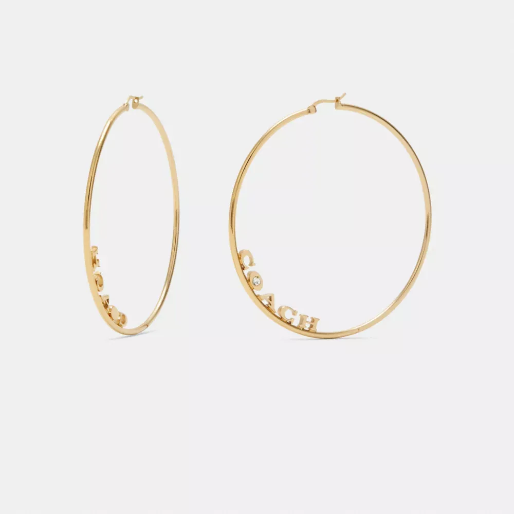 Signature Large Hoop Earrings