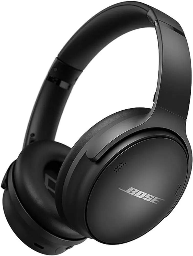 Bose QuietComfort 45 Wireless Bluetooth Noise Cancelling Headphones, Over-Ear Headphones with Microphone, Personalized Noise Cancellation and Sound, Triple Black
