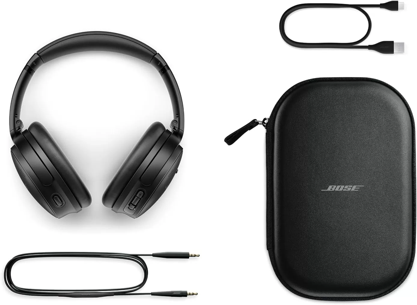 NEW Bose QuietComfort Wireless Noise Cancelling Headphones, Bluetooth Over Ear Headphones with Up To 24 Hours of Battery Life, White Smoke