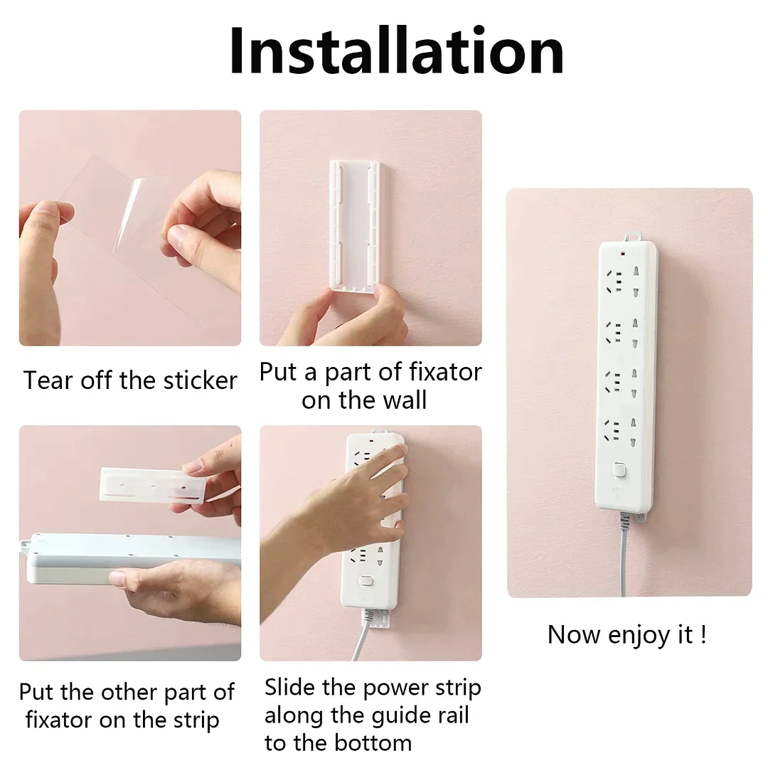 Adhesive Punch-free Socket Holder