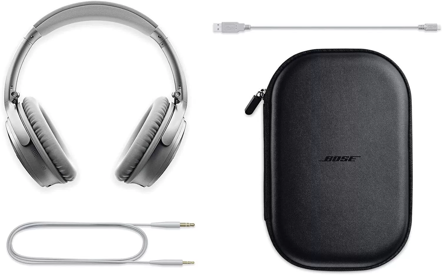 Bose QuietComfort 35 (Series II) Wireless Headphones, Noise Cancelling, Alexa Voice Control - Black - Worldwide Version (Renewed)