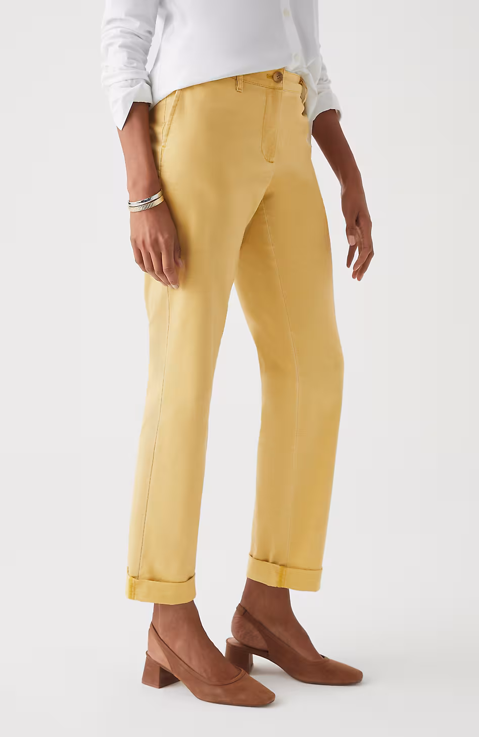 Relaxed Straight-Leg Chino Pants