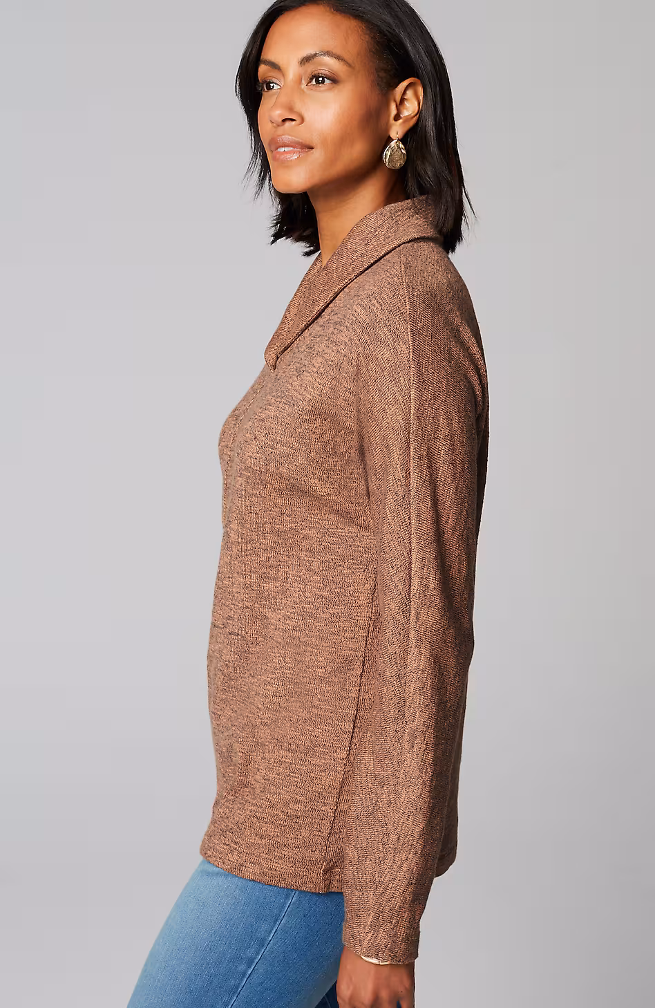 Pure Jill Shawl-Collar Dolman Top