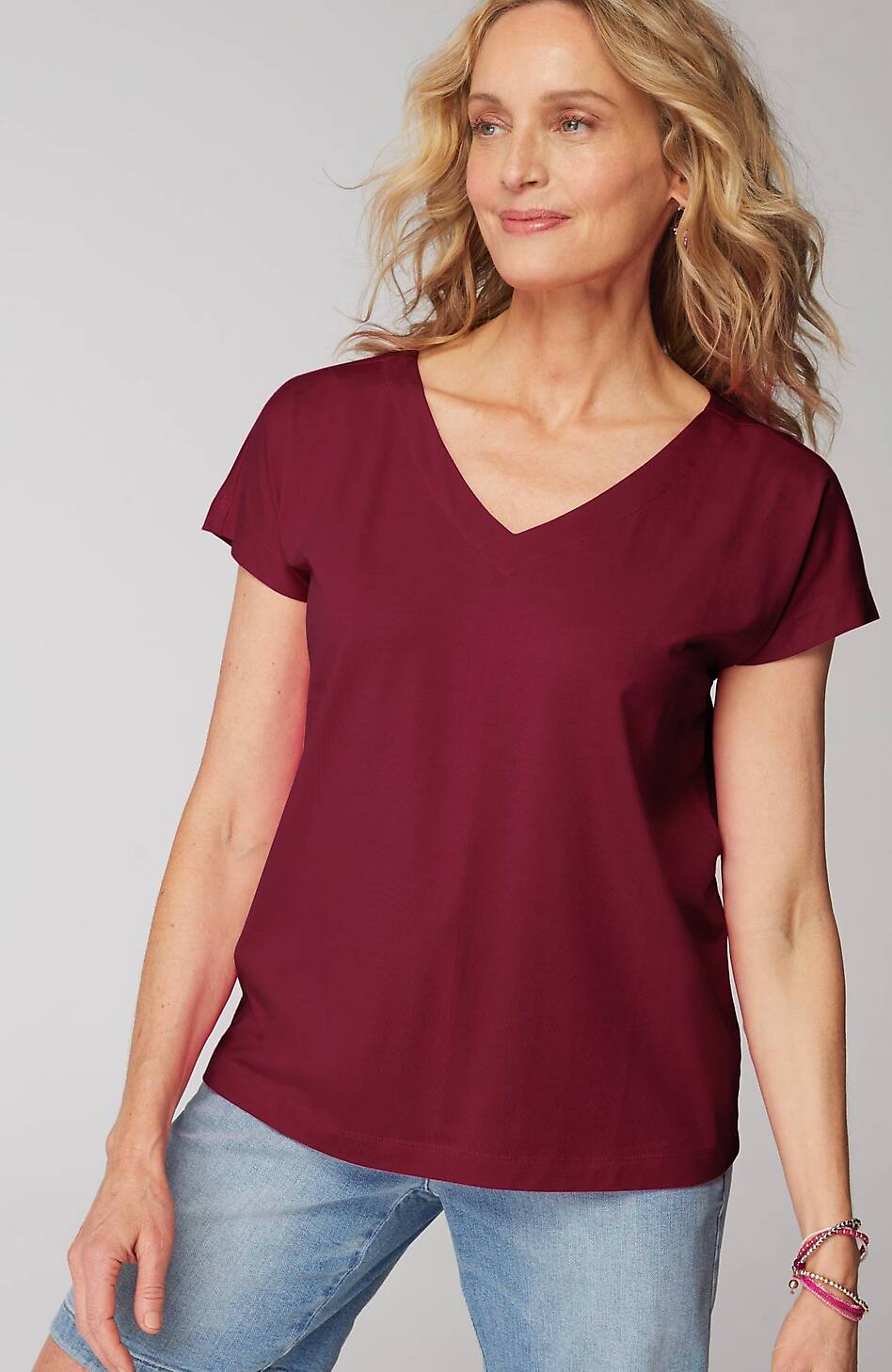 Luxe Supima® Pleat-Back Tee