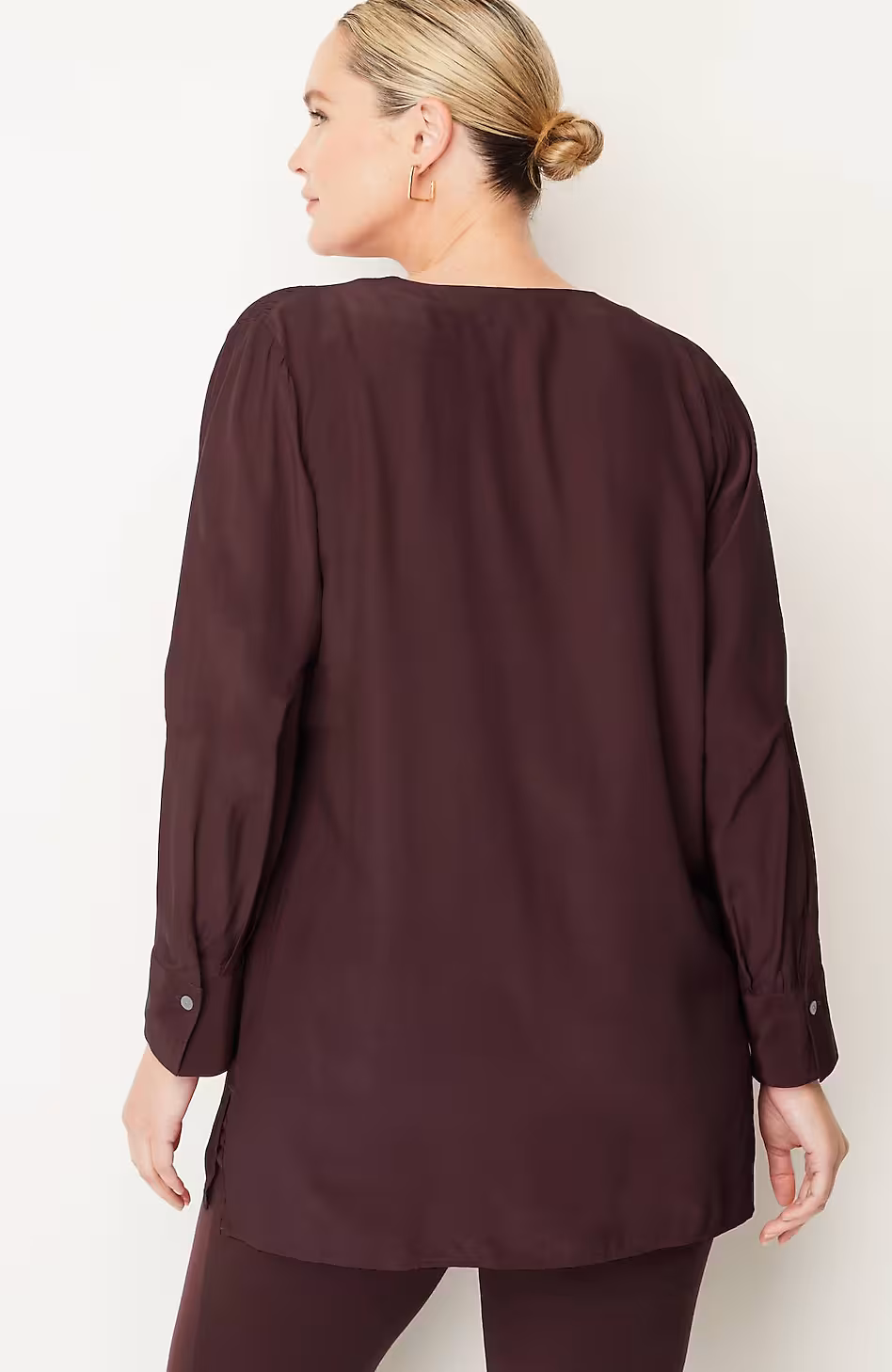 Smocked Split-Neck Tunic