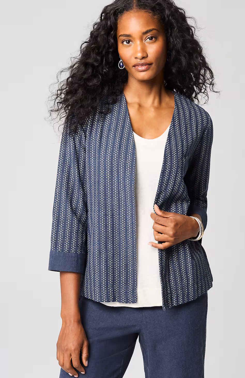 Pure Jill Cotton Dobby Jacket