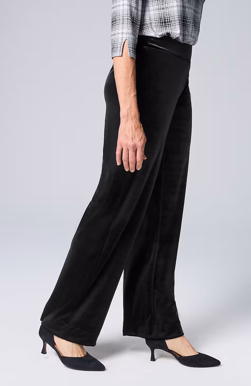 Wearever Velvet-Knit Straight-Leg Trousers
