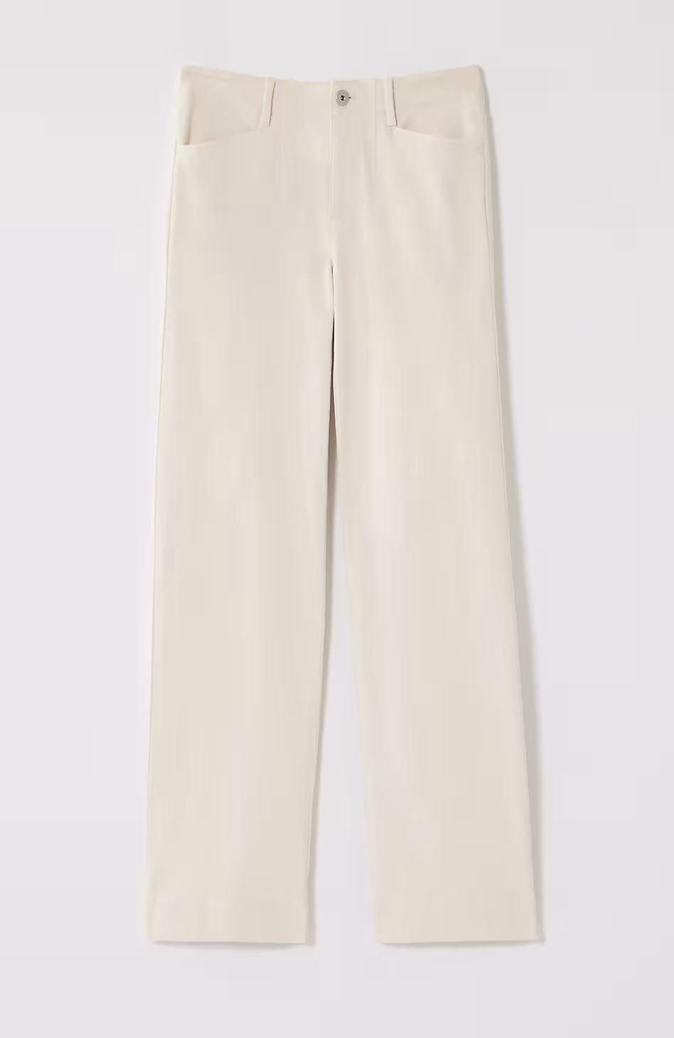 High-Rise Angled-Pocket Wide-Leg Jeans