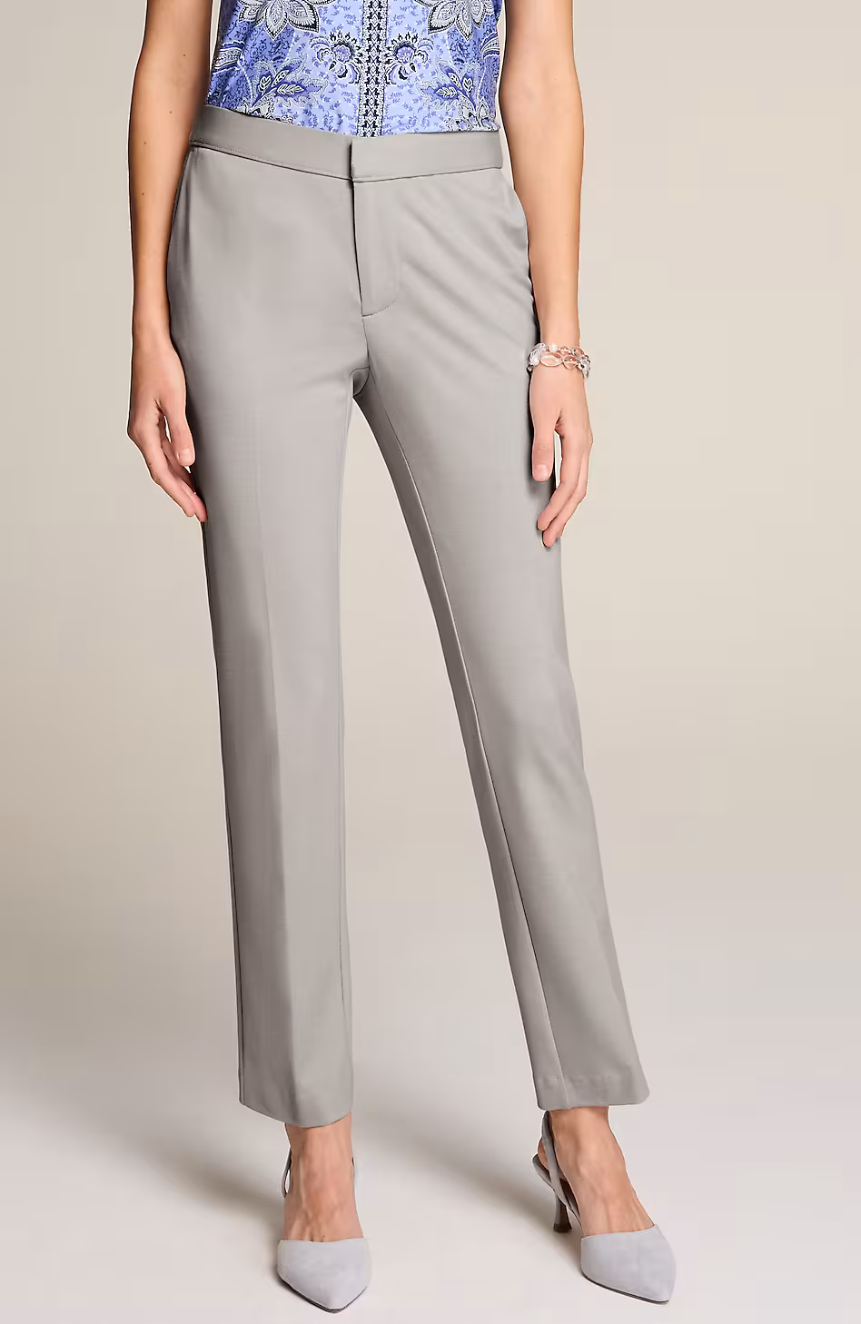 Wearever Polished-Knit Slim-Leg Trousers