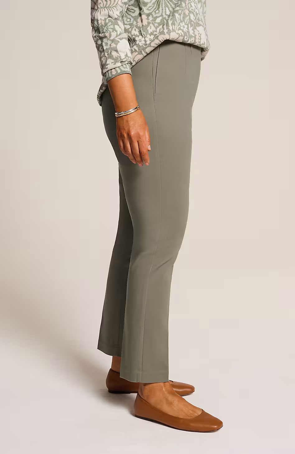 Versatile Cotton-Stretch Slim-Leg Pants