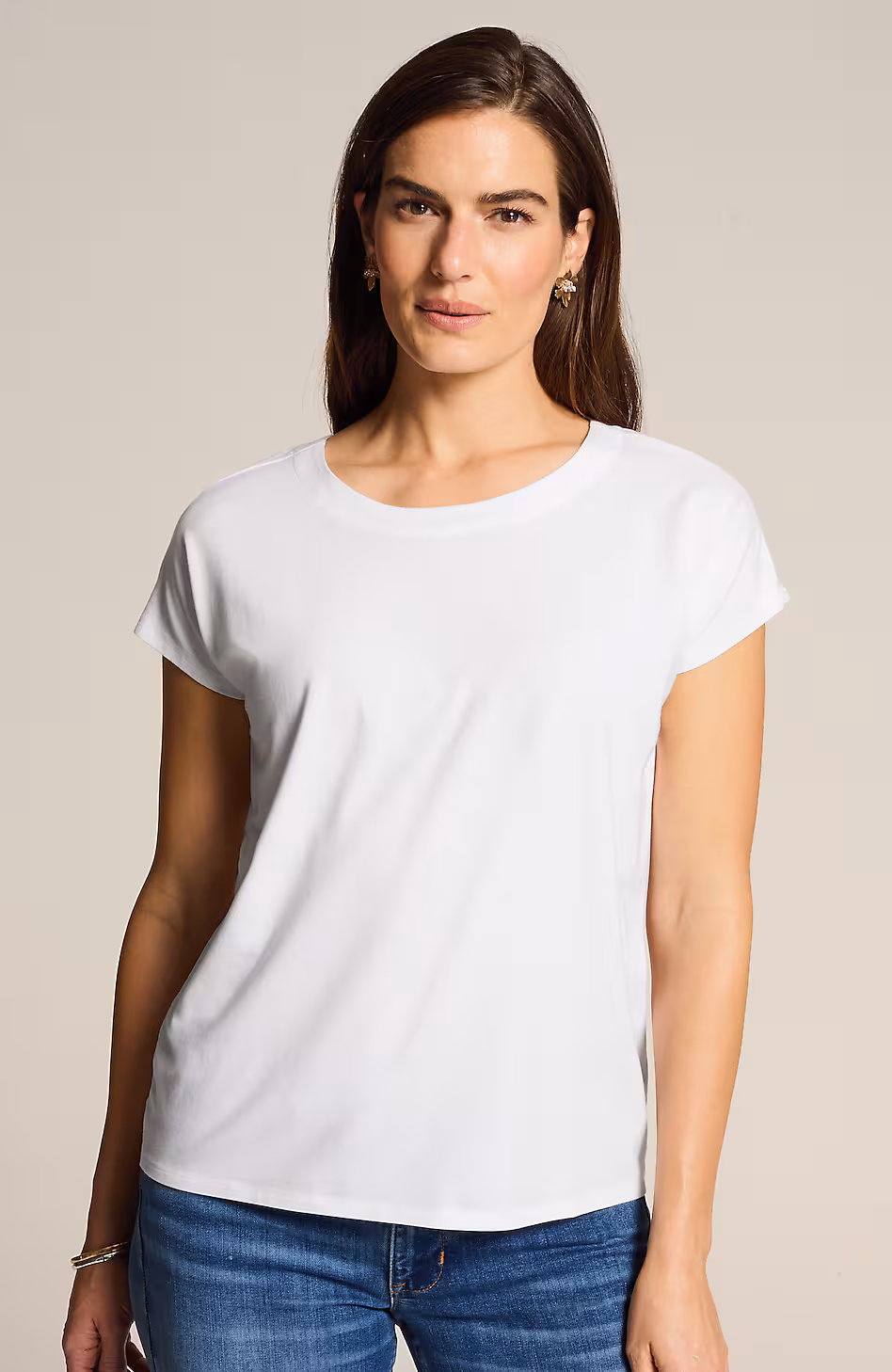 Luxe Supima® Scoop-Neck Tee