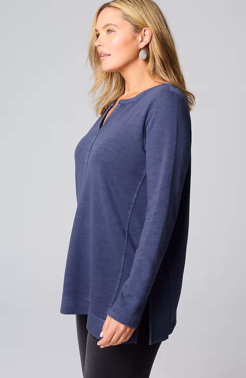 Pure Jill Tea-Dyed Seamed Tunic