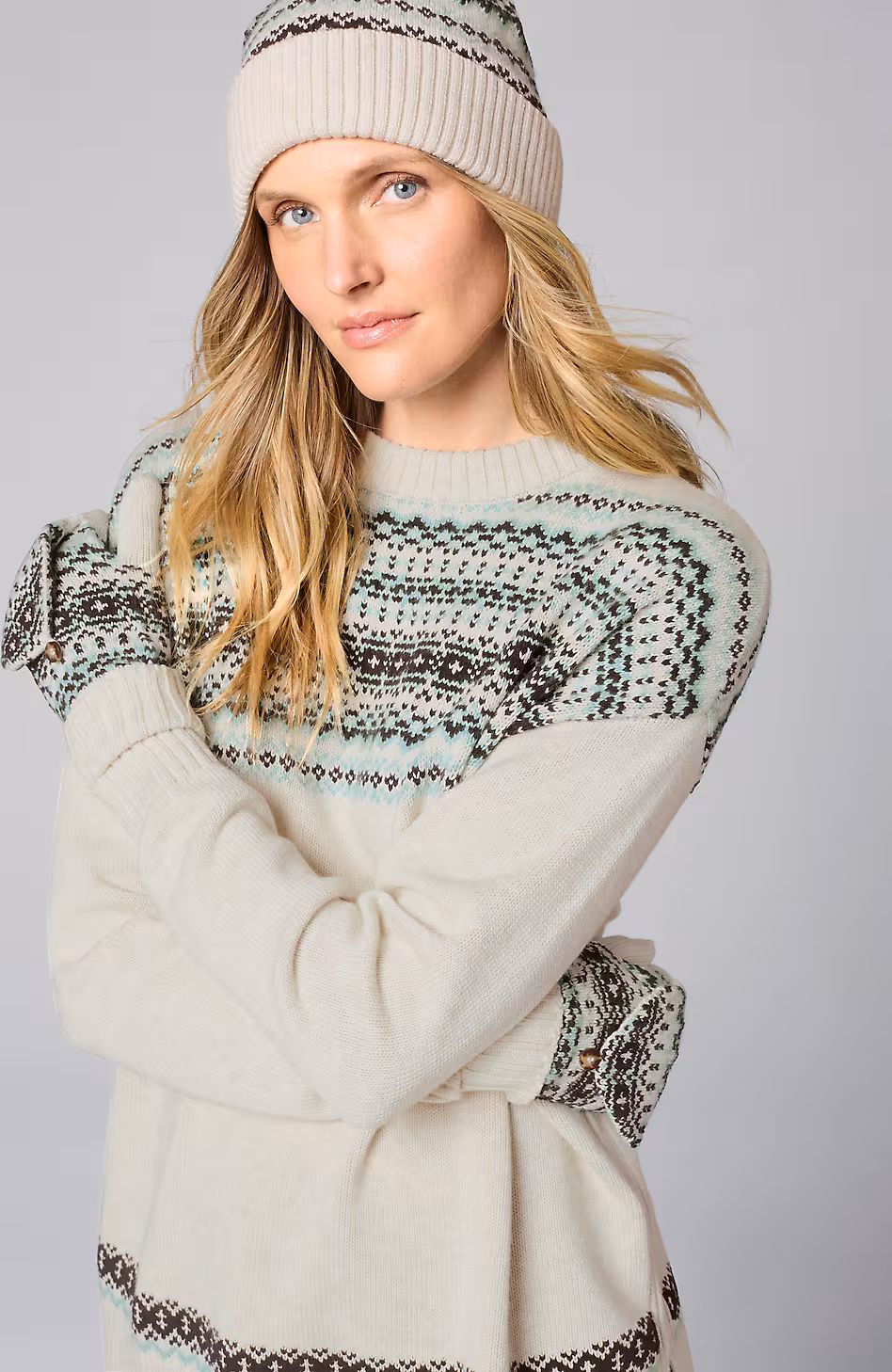Relaxed Fair Isle Sweater