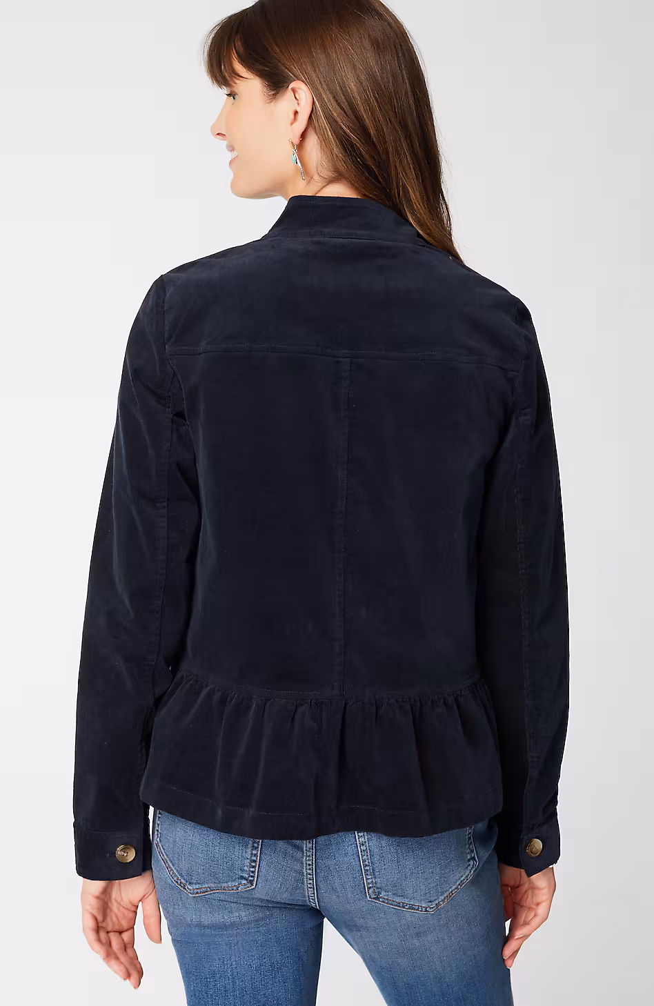 Corduroy Peplum Jacket