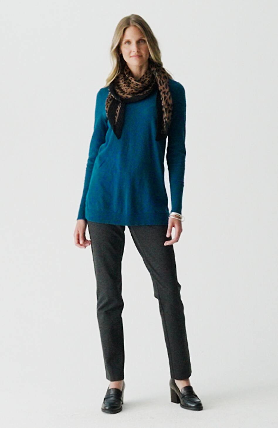 V-Neck Sweater Tunic