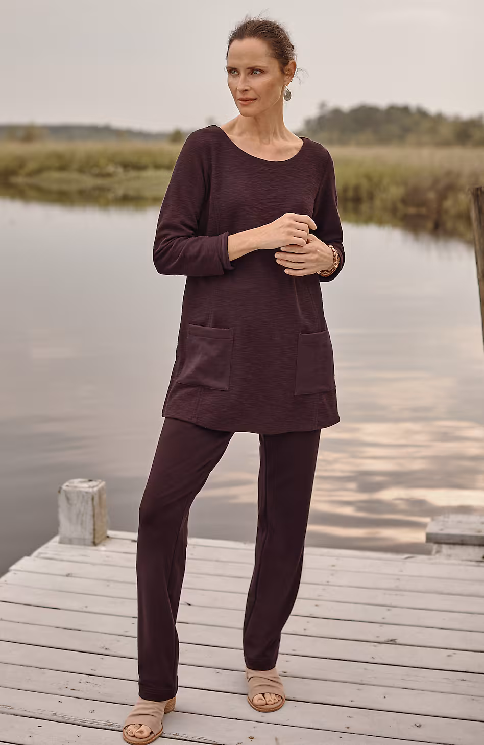 Pure Jill Affinity Slim-Leg Pants