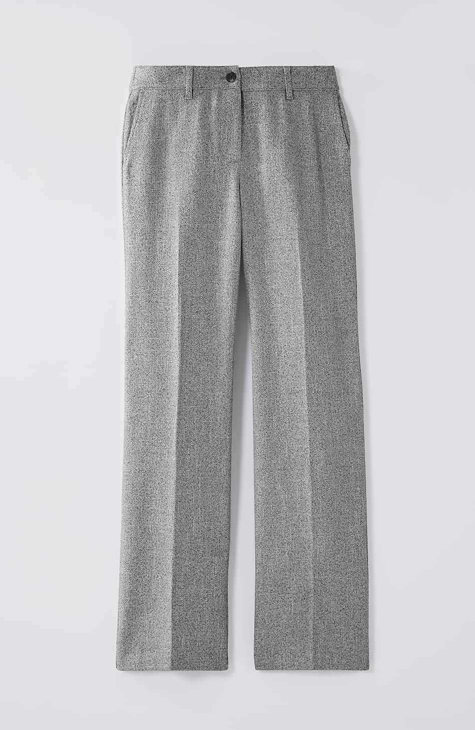 Tweed Wide-Leg Trousers