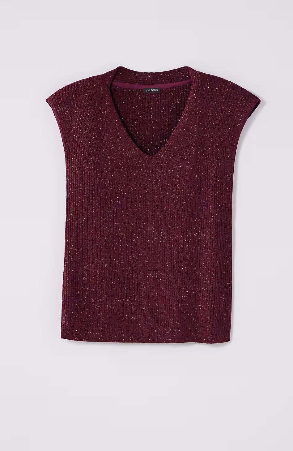 Wearever Rib-Textured Sparkle Top