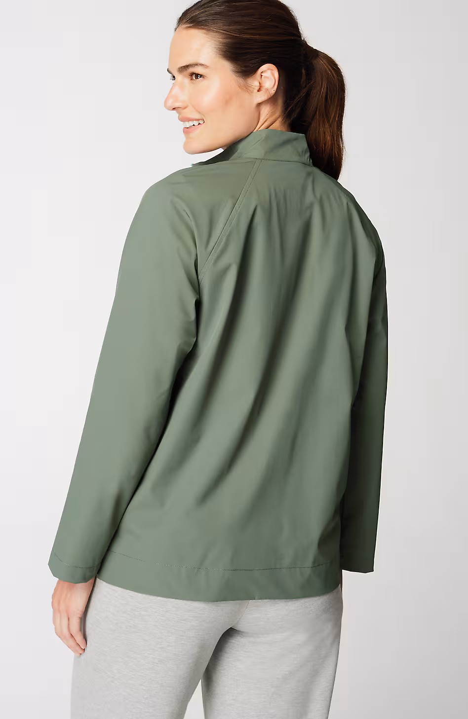 Fit Contrasting-Zipper Jacket