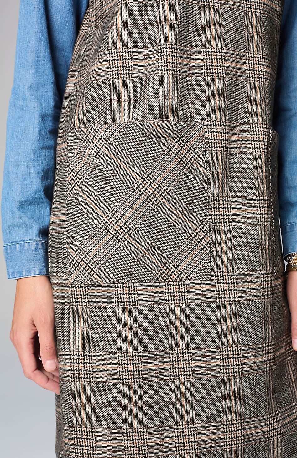 Sleeveless Plaid Dress