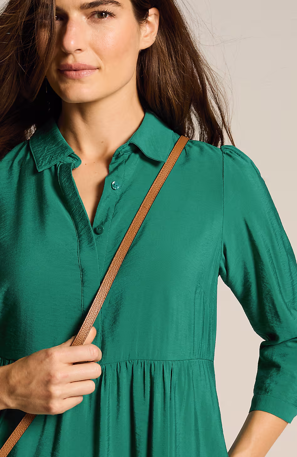 Tiered Maxi Shirtdress