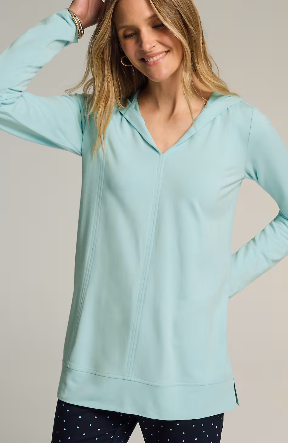 Seamed Hoodie Tunic