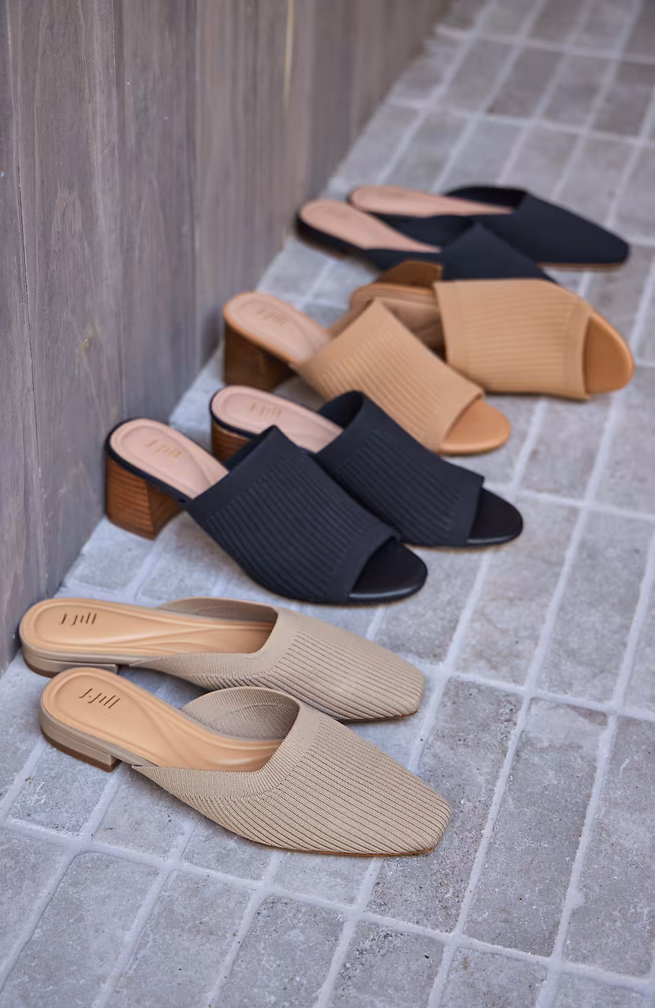 Rory Ribbed Block Heels