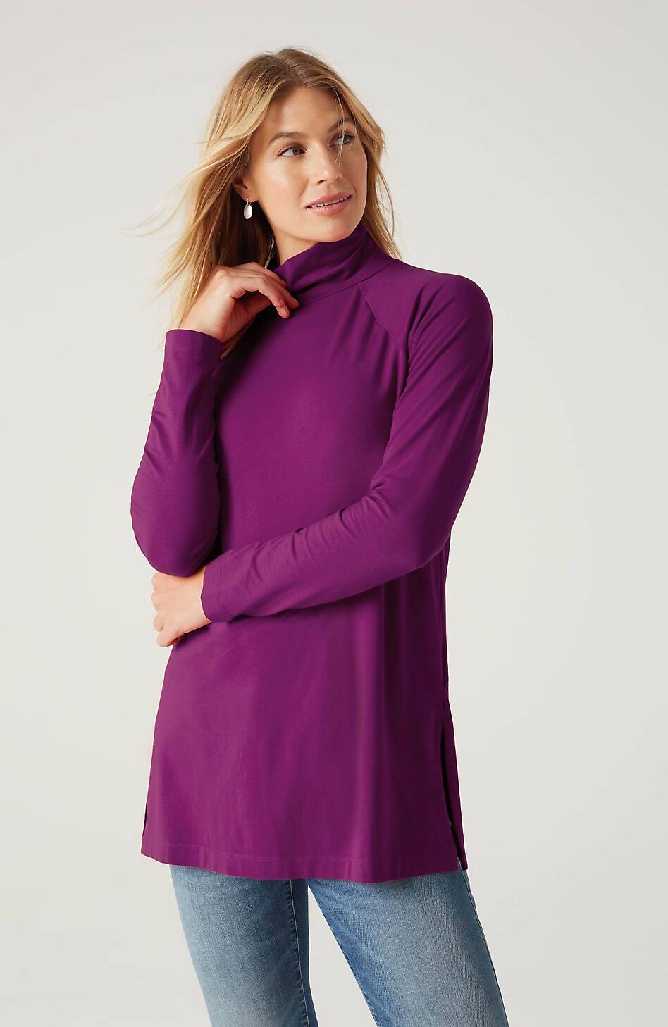 Luxe Supima® Everyday Turtleneck Tunic