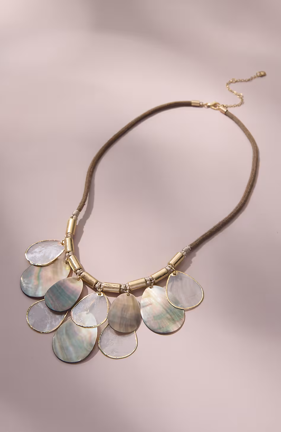 Mixed-Shell Layered Necklace