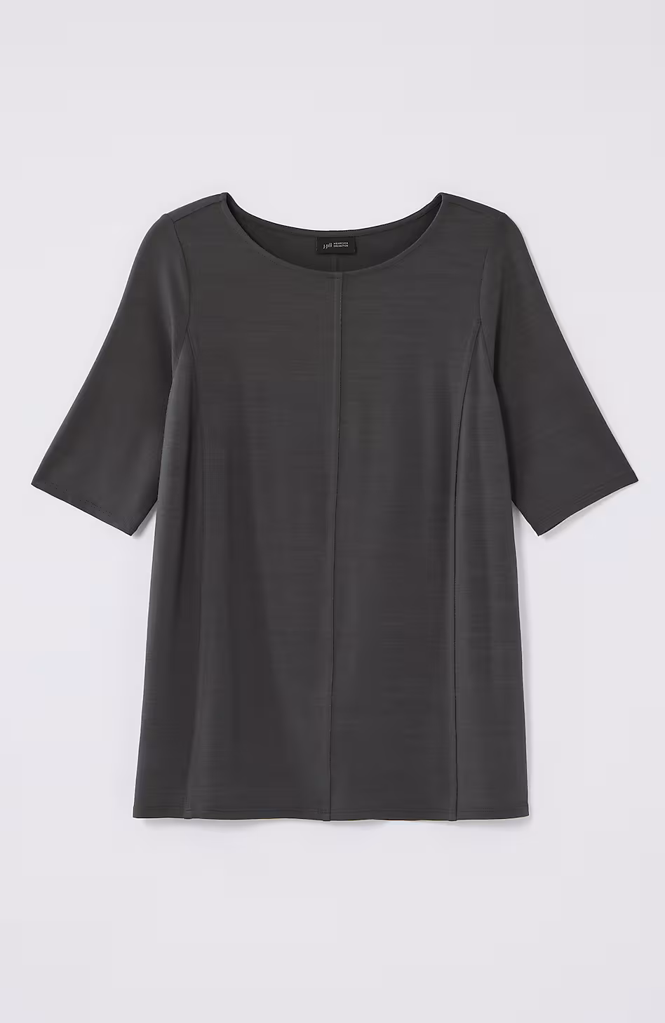 Wearever Slub-Knit Elliptical-Hem Top