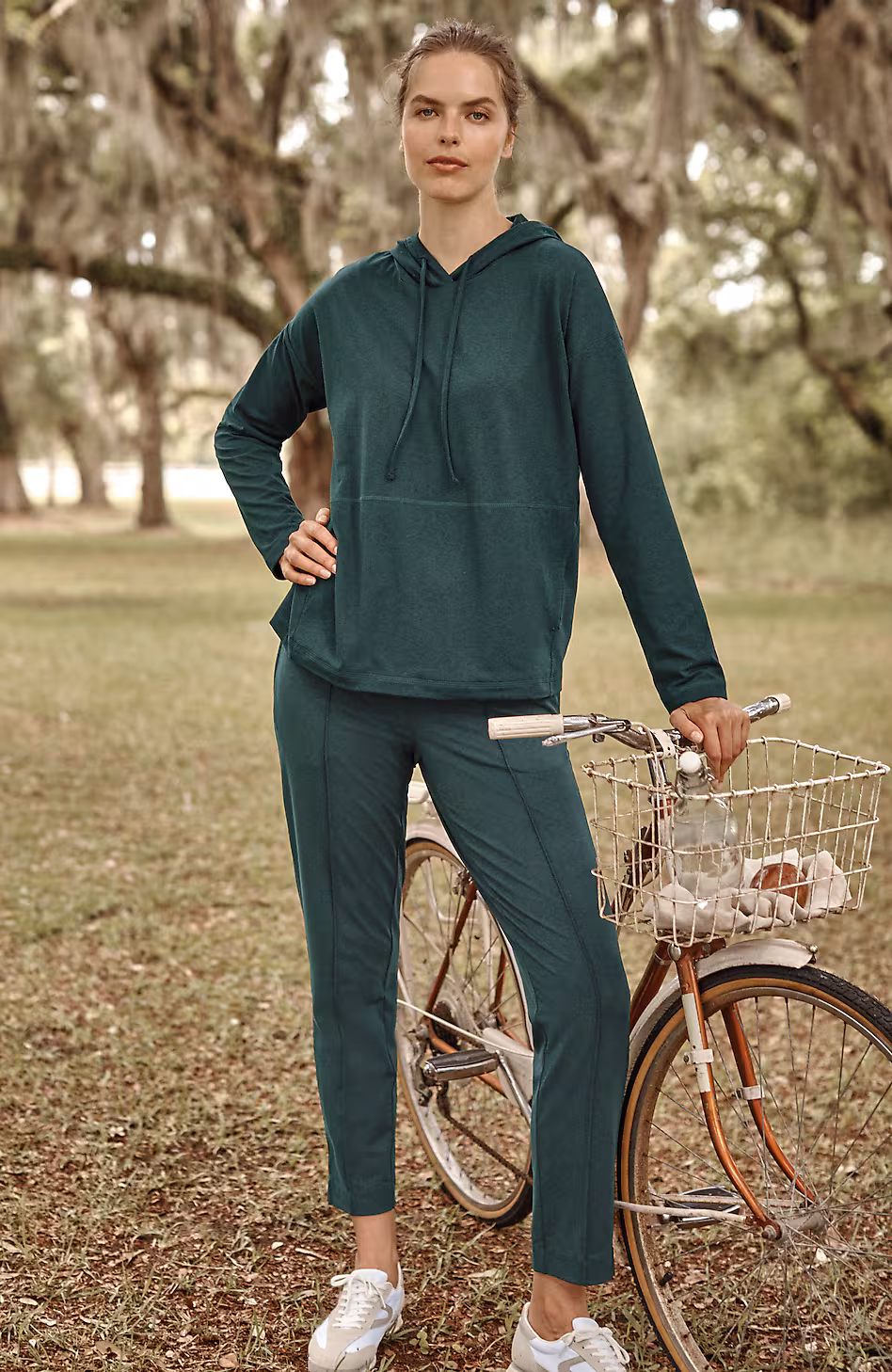 Fit Supreme-Stretch Pintucked Slim-Leg Pants