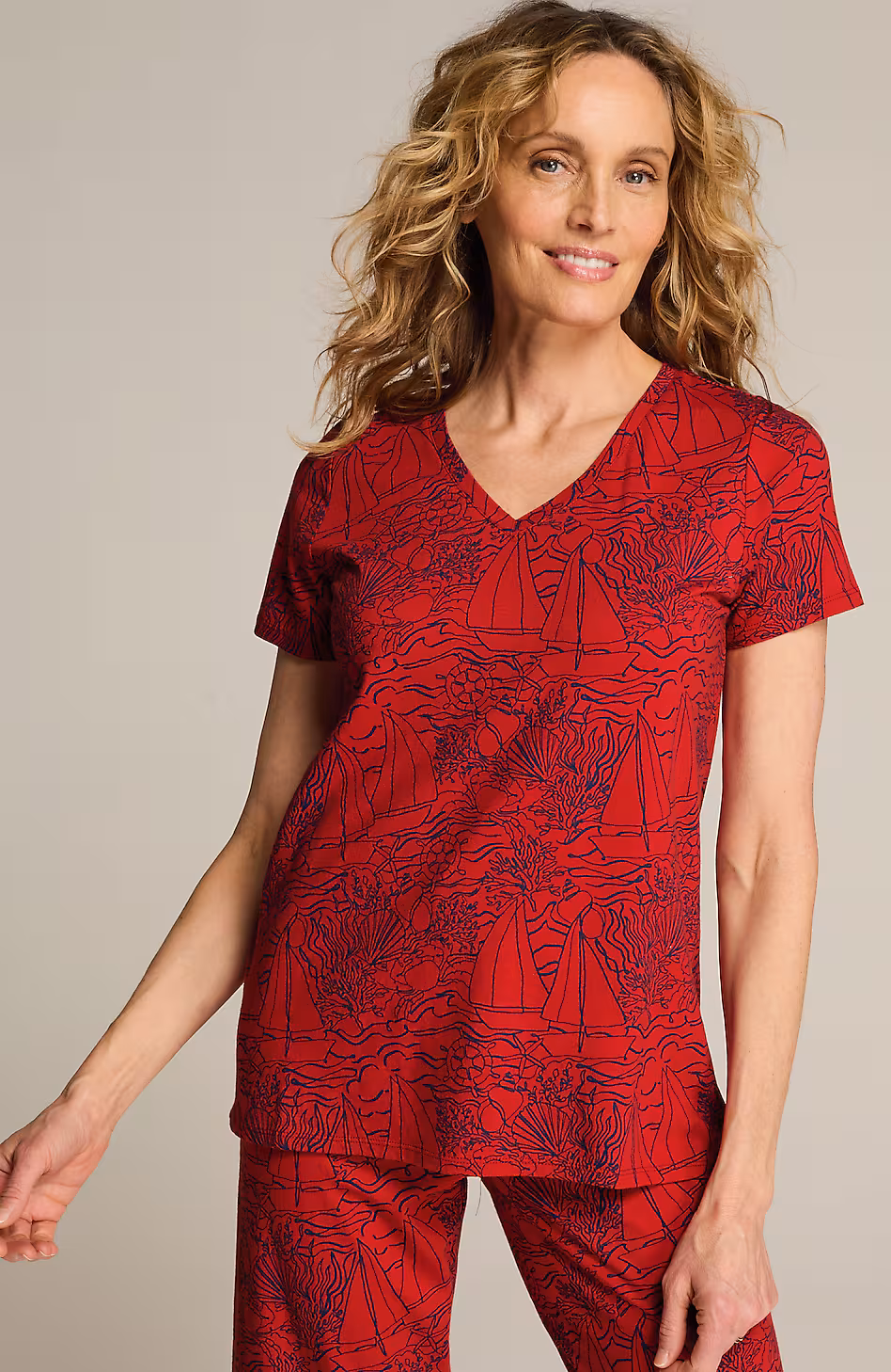 Sleep Ultrasoft V-Neck Tee