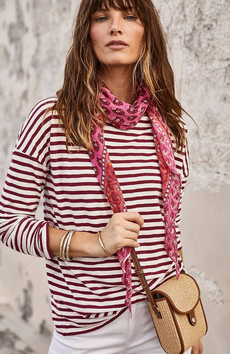 Relaxed Boat-Neck Tee