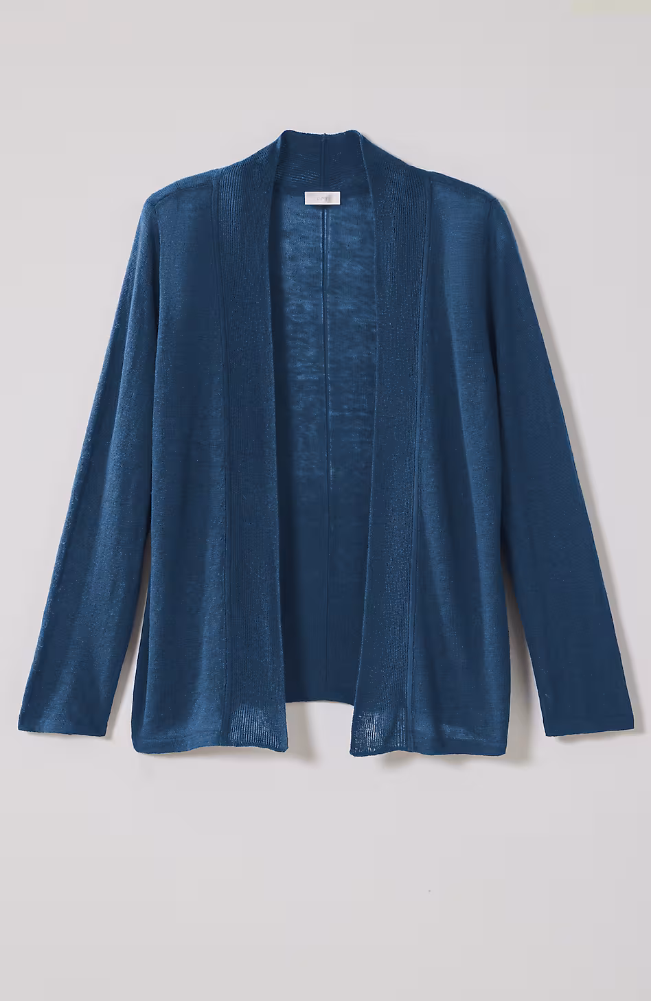 Pure Jill Linen-Blend Open-Front Cardi