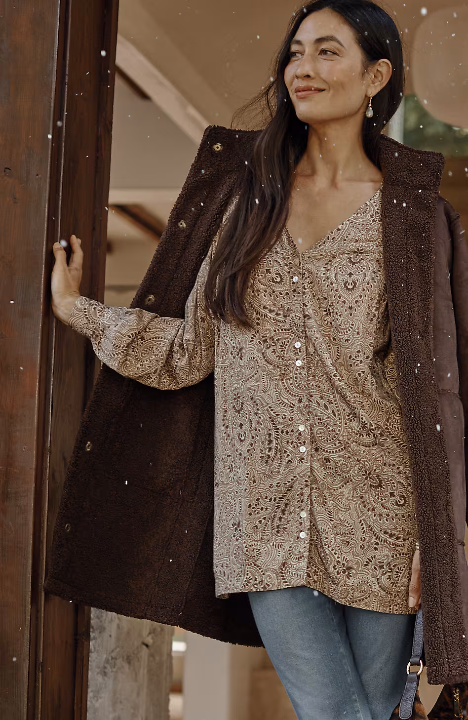 Pure Jill Double-Button Tunic