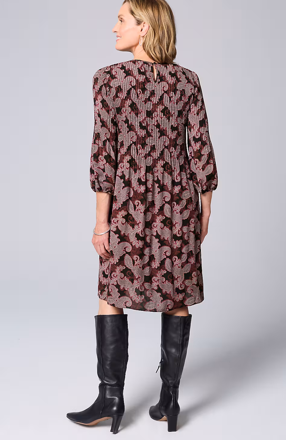 Wearever Sunburst-Pleated Dress