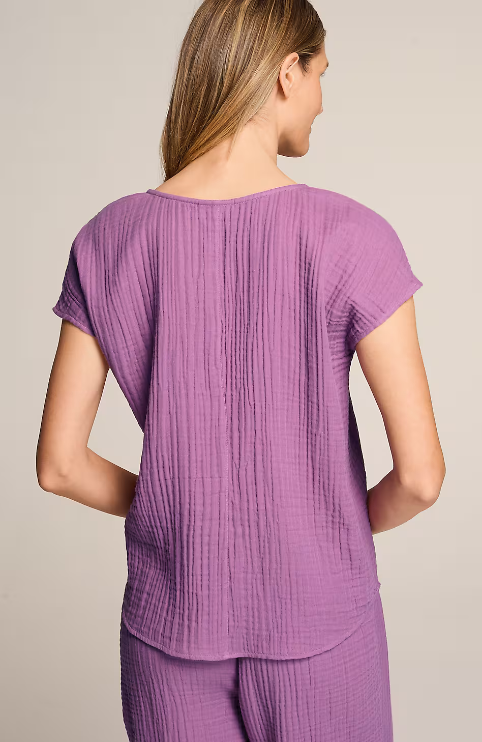 Sleep Cotton-Gauze Relaxed Tee