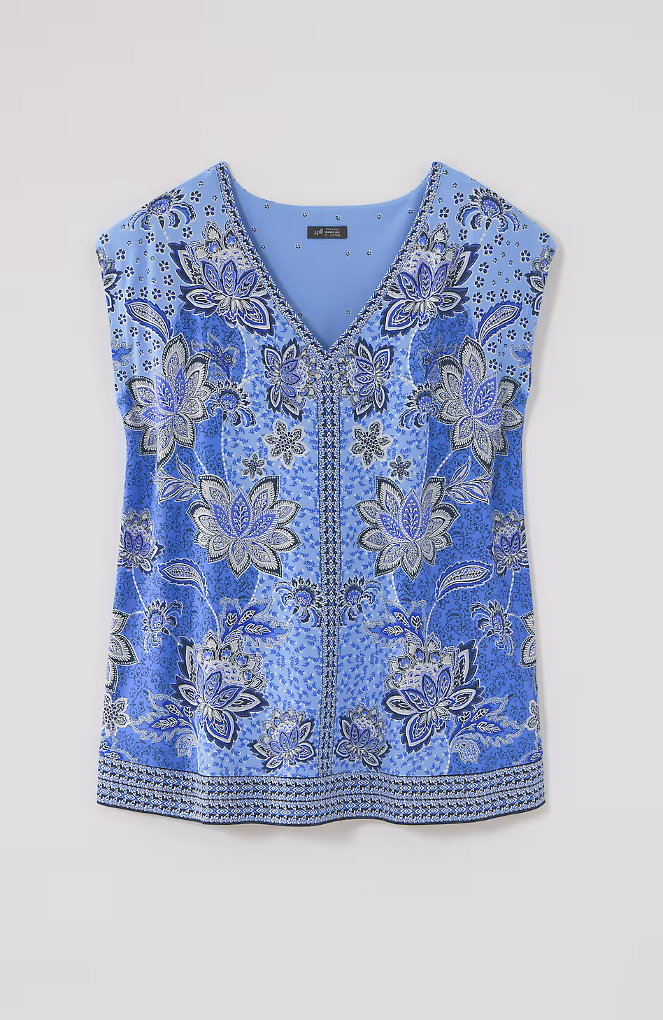 Wearever Placed-Print Border Top