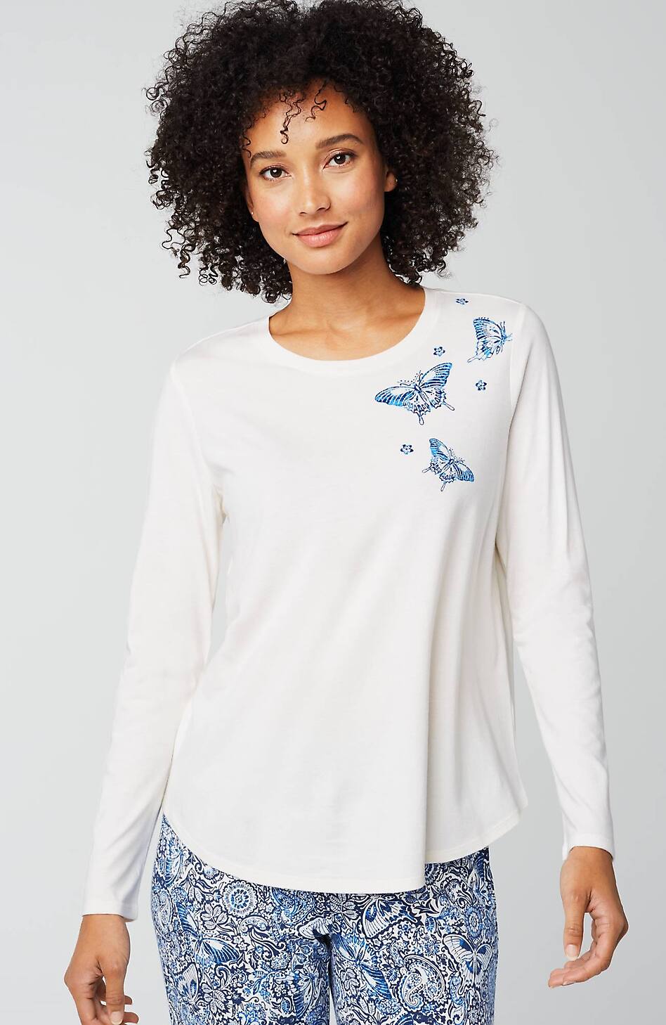 Sleep Ultrasoft Long-Sleeve Top