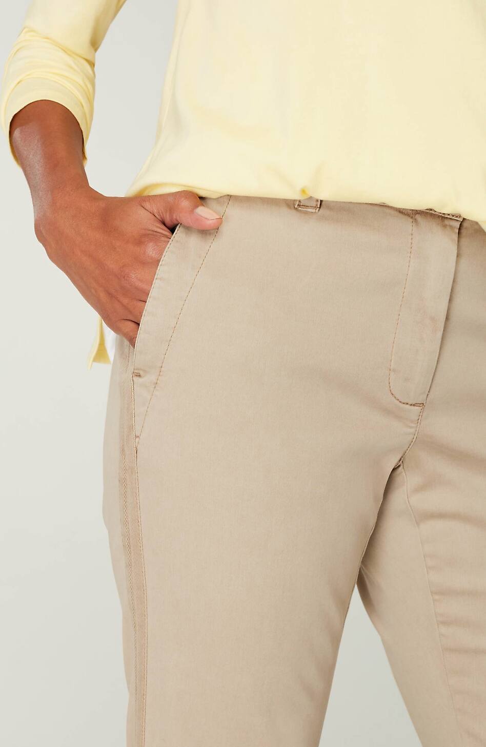 Sateen Slim-Leg Pants