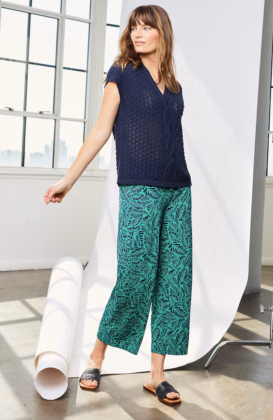 Wearever Wide-Leg Knit Crops